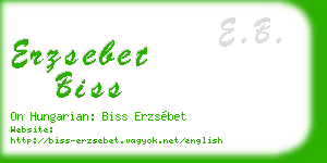erzsebet biss business card