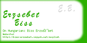 erzsebet biss business card